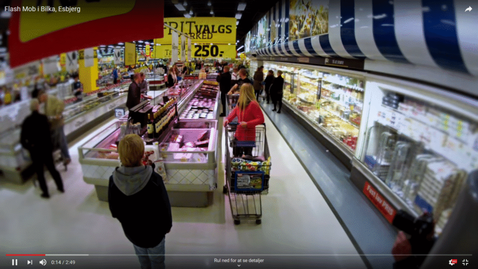 Flashmob Bilka Esbjerg